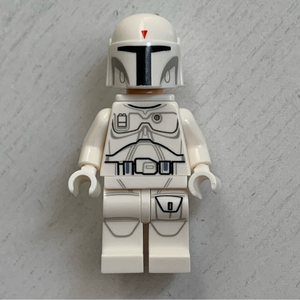 LEGO Star Wars Boba Fett White Detailed Pattern Minifigure sw0631 w/Jet Pack